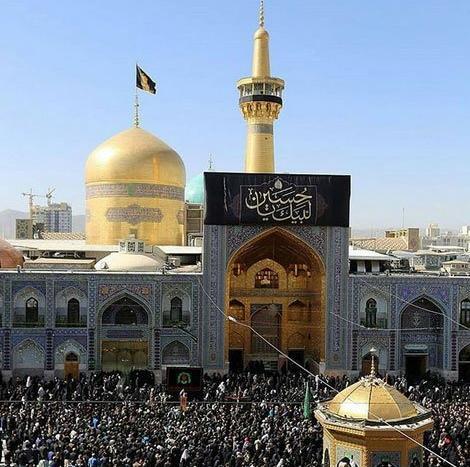 عکس غمگین حرم امام رضا