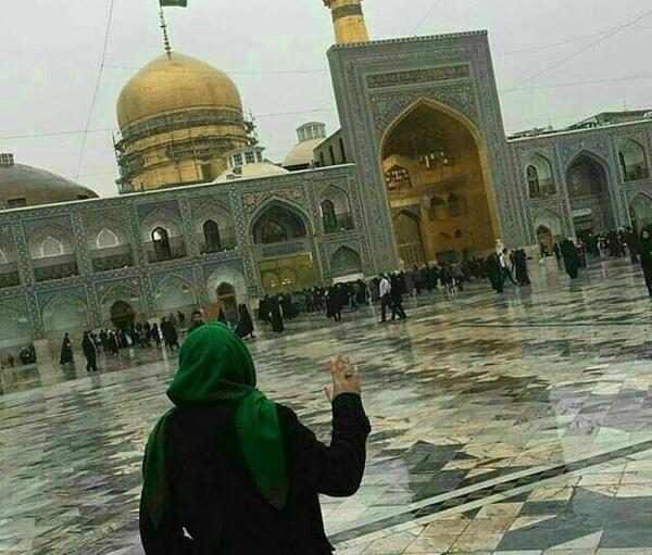 عکس غمگین حرم امام رضا