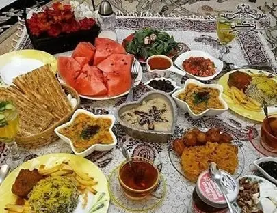 عکس ایده ی غذا برای افطار