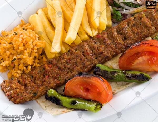 دانلود عکس چلو کباب کوبیده