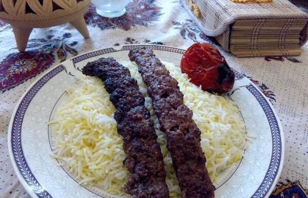 دانلود عکس چلو کباب کوبیده