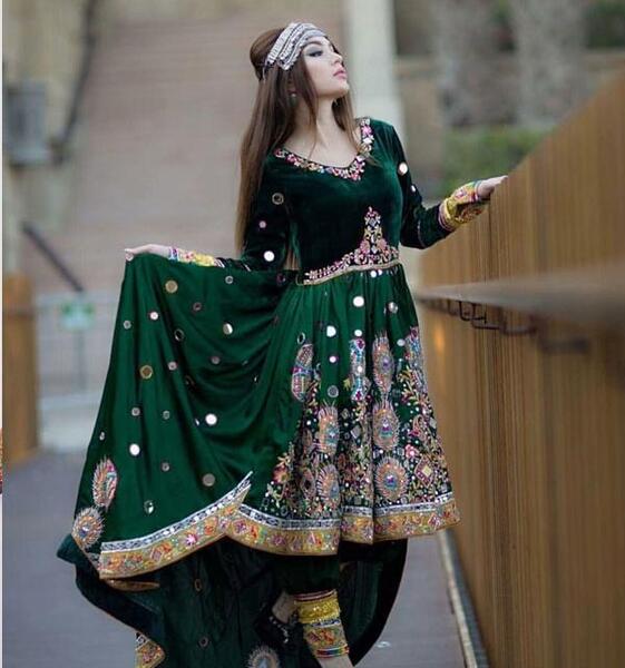 عکس مدل لباس افغانی دخترانه