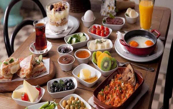 عکس صبحانه ی لاکچری