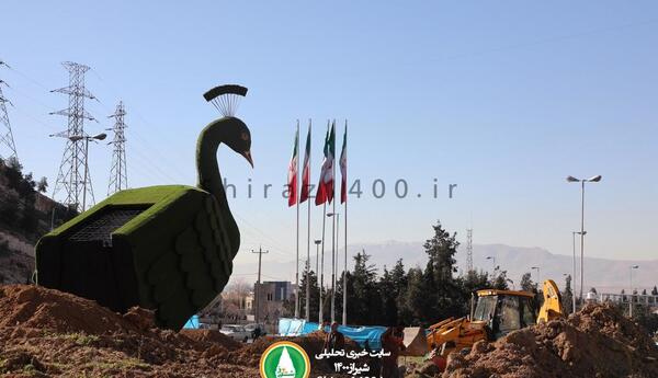 عکس طاووس اول شیراز