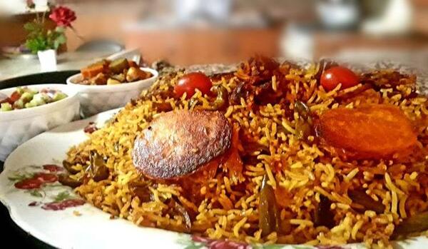 عکس غذا لوبیا پلو