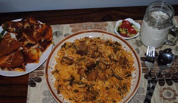 عکس غذا لوبیا پلو