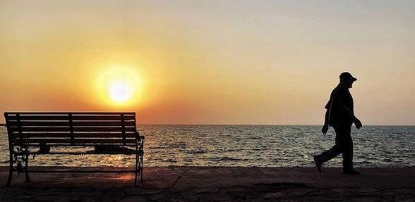 عکس عاشقانه غمگین غروب