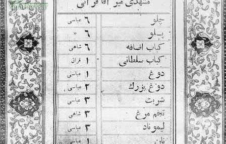 عکس قدیمی غذاهای ایرانی