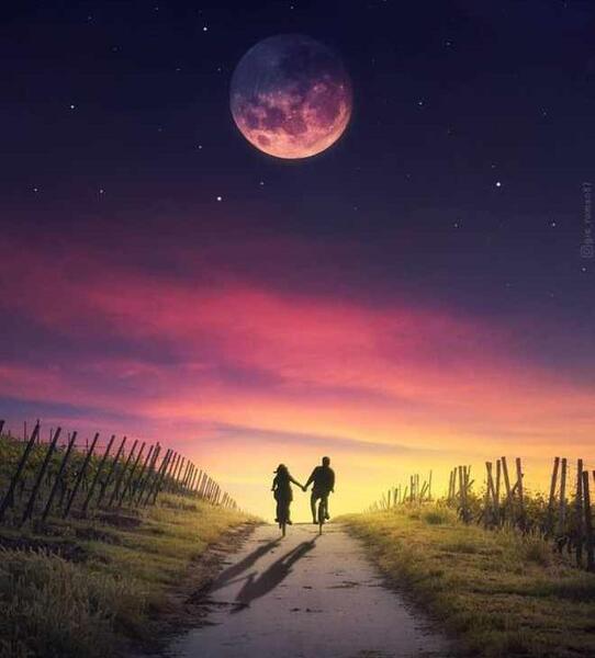عکس ماه عاشقانه
