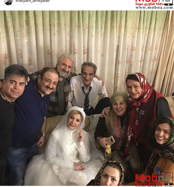 عکس نیوشا ضیغمی با لباس عروس