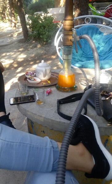 عکس فیک دخترونه با قلیون