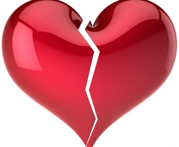 عکس قلب شکسته قرمز