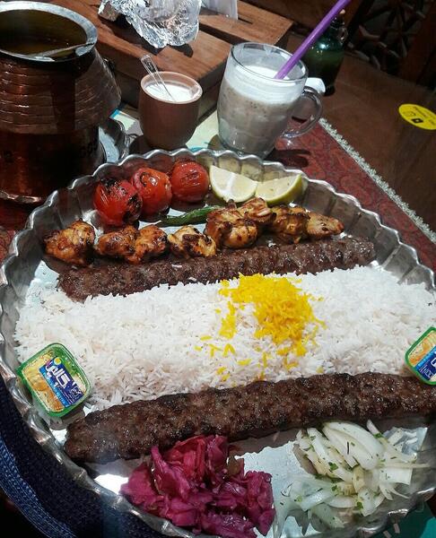 عکس چلو کباب رستوران