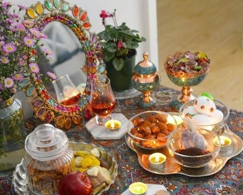 عکس ایده سفره هفت سین با فنجان