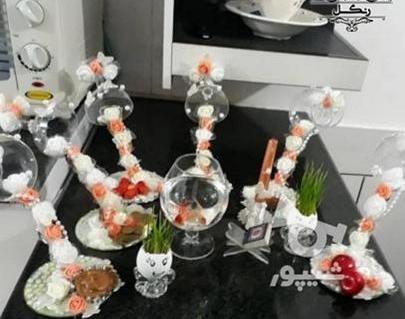 عکس ایده سفره هفت سین با فنجان