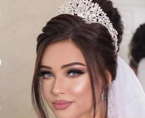 عکس عروس صورت گرد