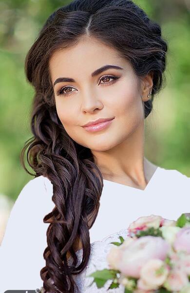 عکس عروس صورت گرد