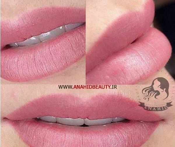 عکس تاتو خط لب کالباسی