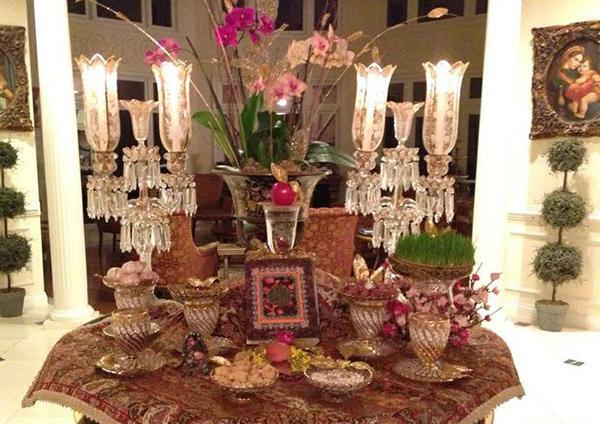 عکس از سفره هفت سین سنتی