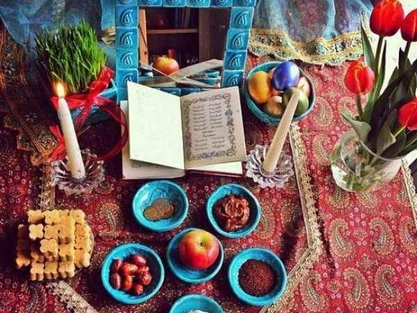 عکس از سفره هفت سین سنتی
