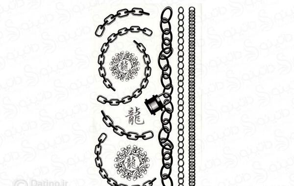 عکس تاتو طرح پابند