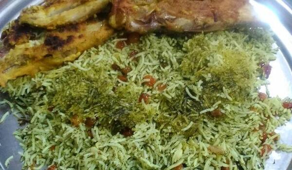 عکس غذا پلو ماهی
