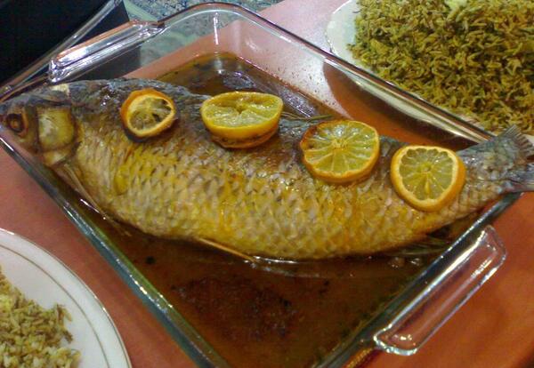 عکس غذا پلو ماهی
