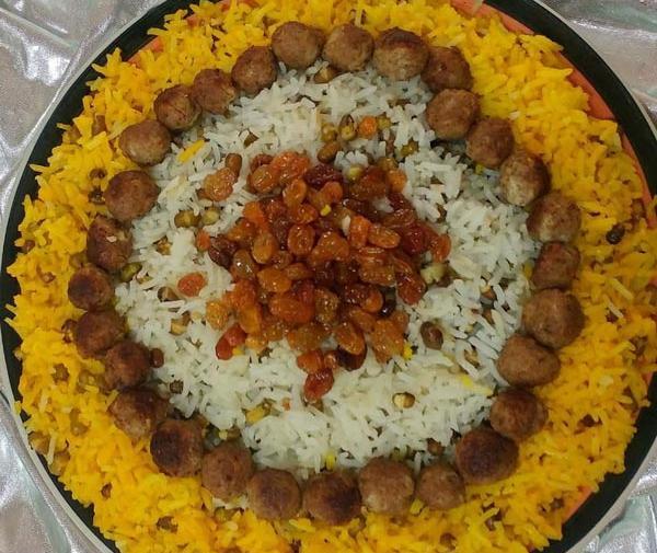 عکس غذا پلو ماهی