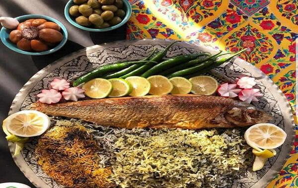 عکس غذا پلو ماهی