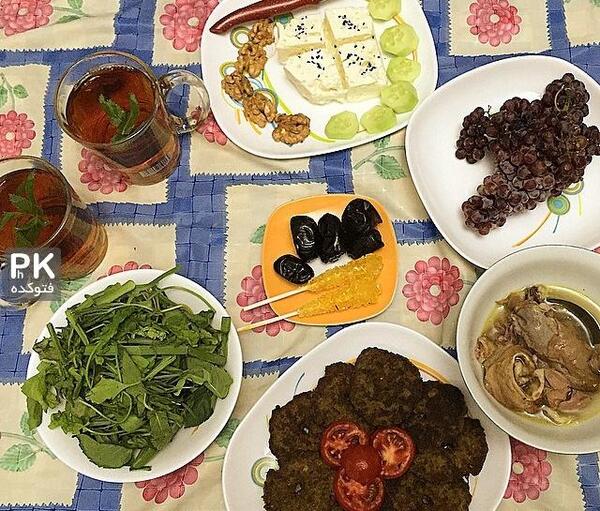 عکس غذا افطاری
