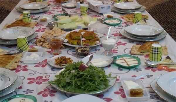 عکس غذا افطاری