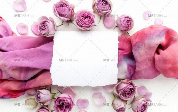 عکس ساده گلدار برای نوشتن متن