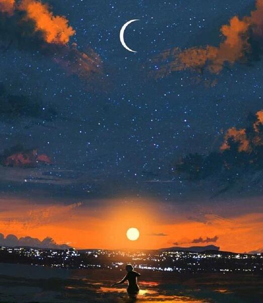 عکس ماه غمگین