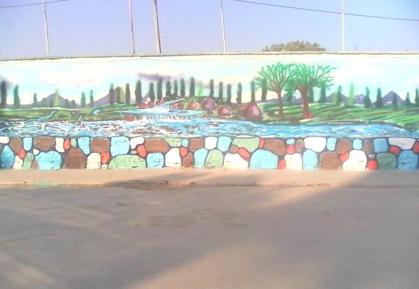 عکس منظره روی دیوار