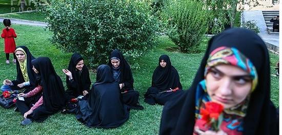 عکس دختر با حجاب وبی حجاب