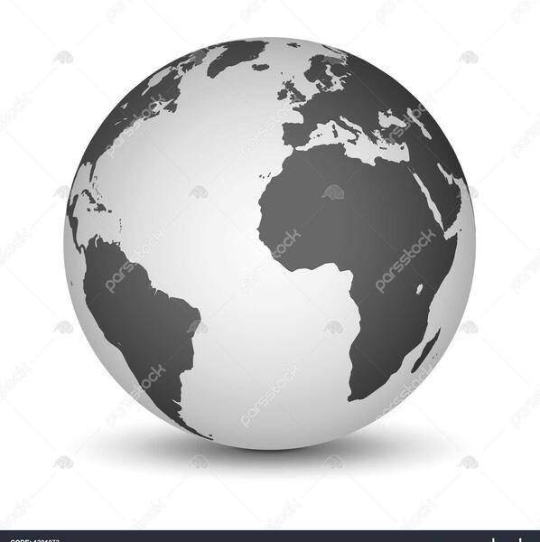 عکس کره زمین سیاه و سفید