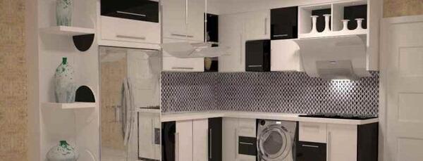عکس ایده برای آشپزخانه بدون اپن