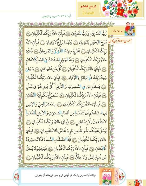 عکس قران ششم درس دهم