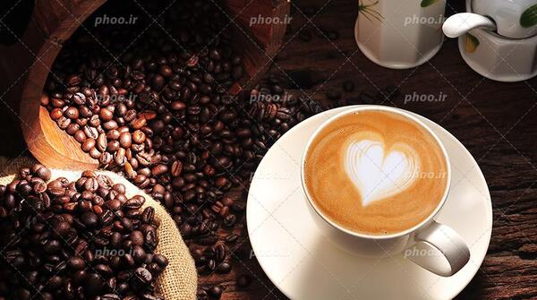 عکس قهوه کاپوچینو