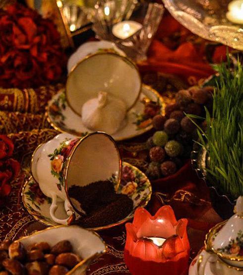 عکس سفره هفت سین فنجان معلق