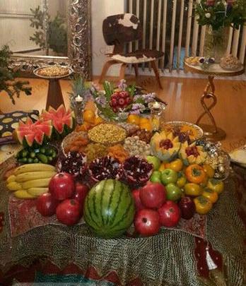 عکس چیدن یلدا