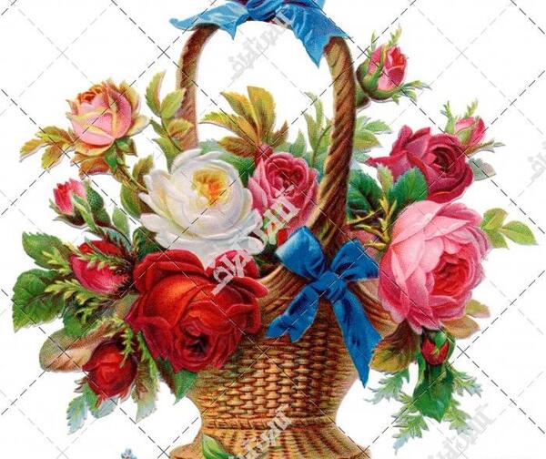 عکس دسته گل نقاشی