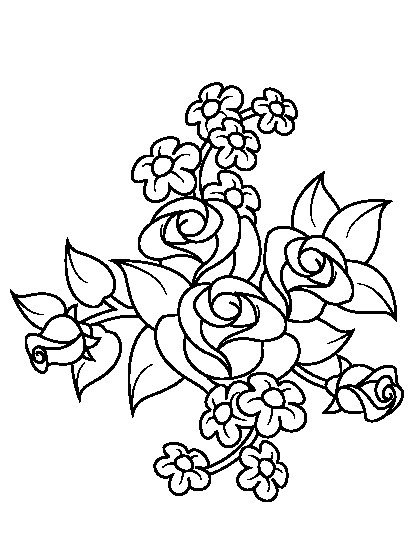 عکس دسته گل نقاشی