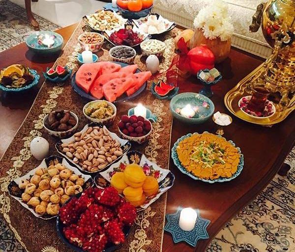 عکس ایده برای چیدن میز شب یلدا