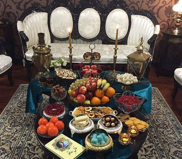 عکس ایده برای چیدن میز شب یلدا