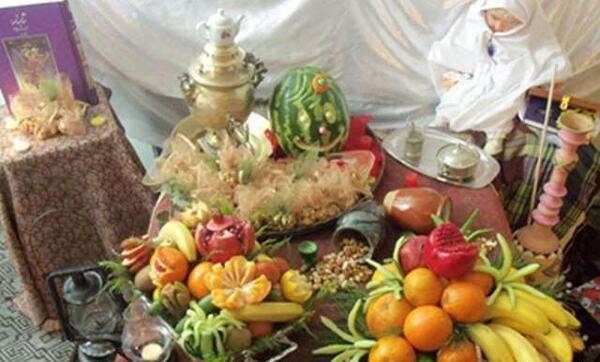 عکس ایده برای چیدن میز شب یلدا