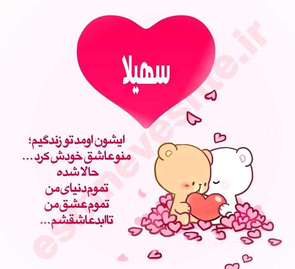 عکس نوشته تولدت مبارک سهیلا جان