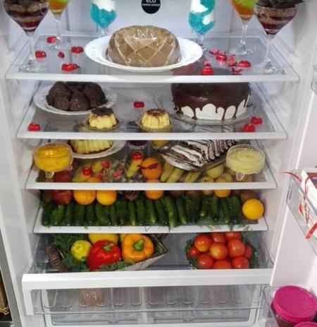 عکس ایده دیزاین یخچال عروس