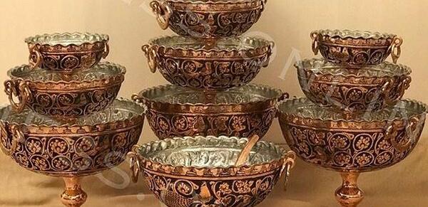 عکس از ظروف مسی