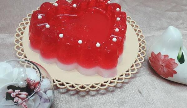 عکس ژله قلبی قرمز